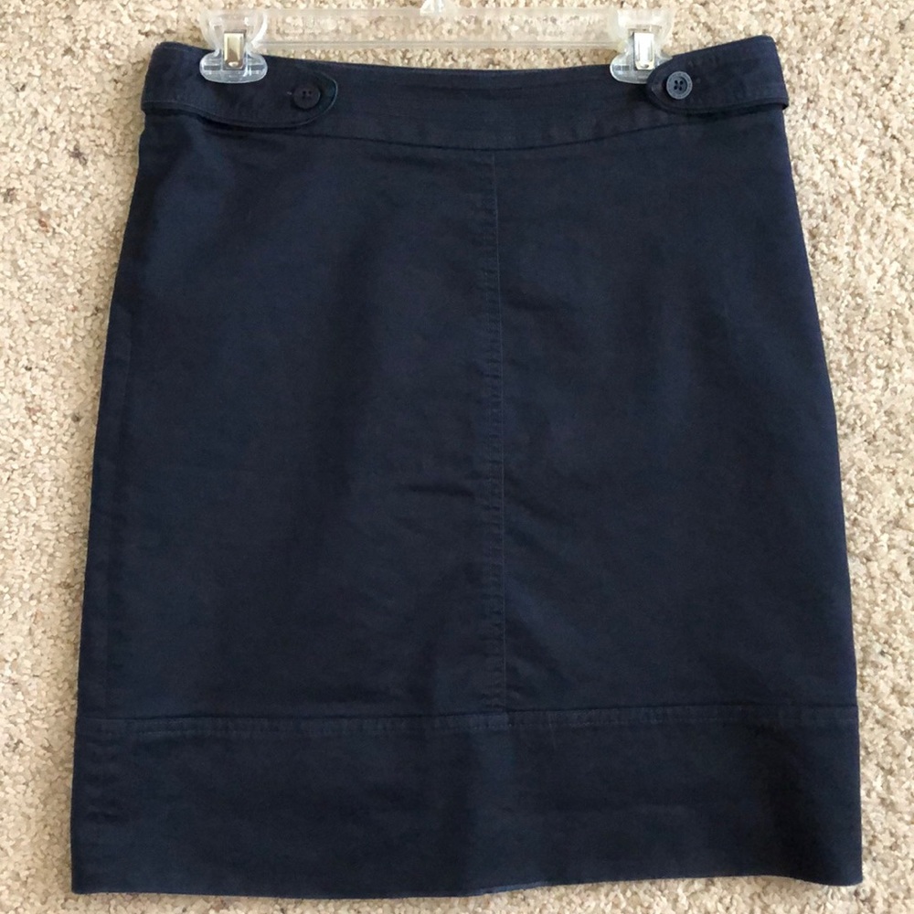 Navy blue pencil skirt